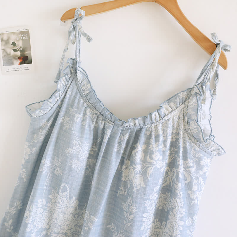 Rose Bow Cotton Padded Cami Nightdress - image 3