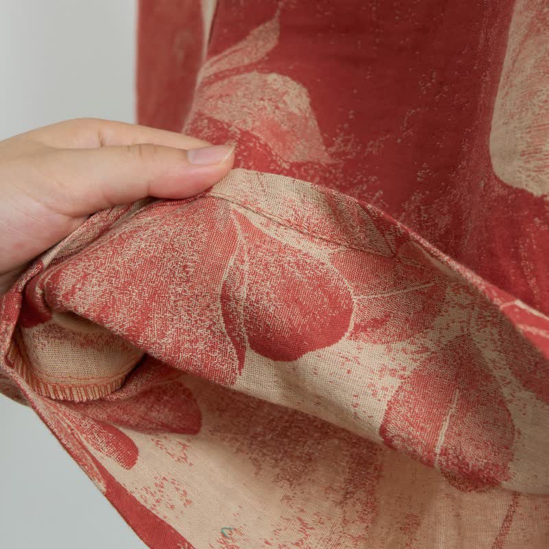 Hibiscus Jacquard Cotton Pajama Shorts - image 4