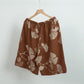 Ginkgo Leaf Jacquard Cotton Pajama Shorts - image 5