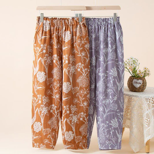 Lily Jacquard Cotton Gauze Lounge Pants - image 1