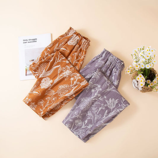 Lily Jacquard Cotton Gauze Lounge Pants - image 2