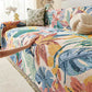 Tropical Floral Leaf Sofa Throw Blanket - image 3