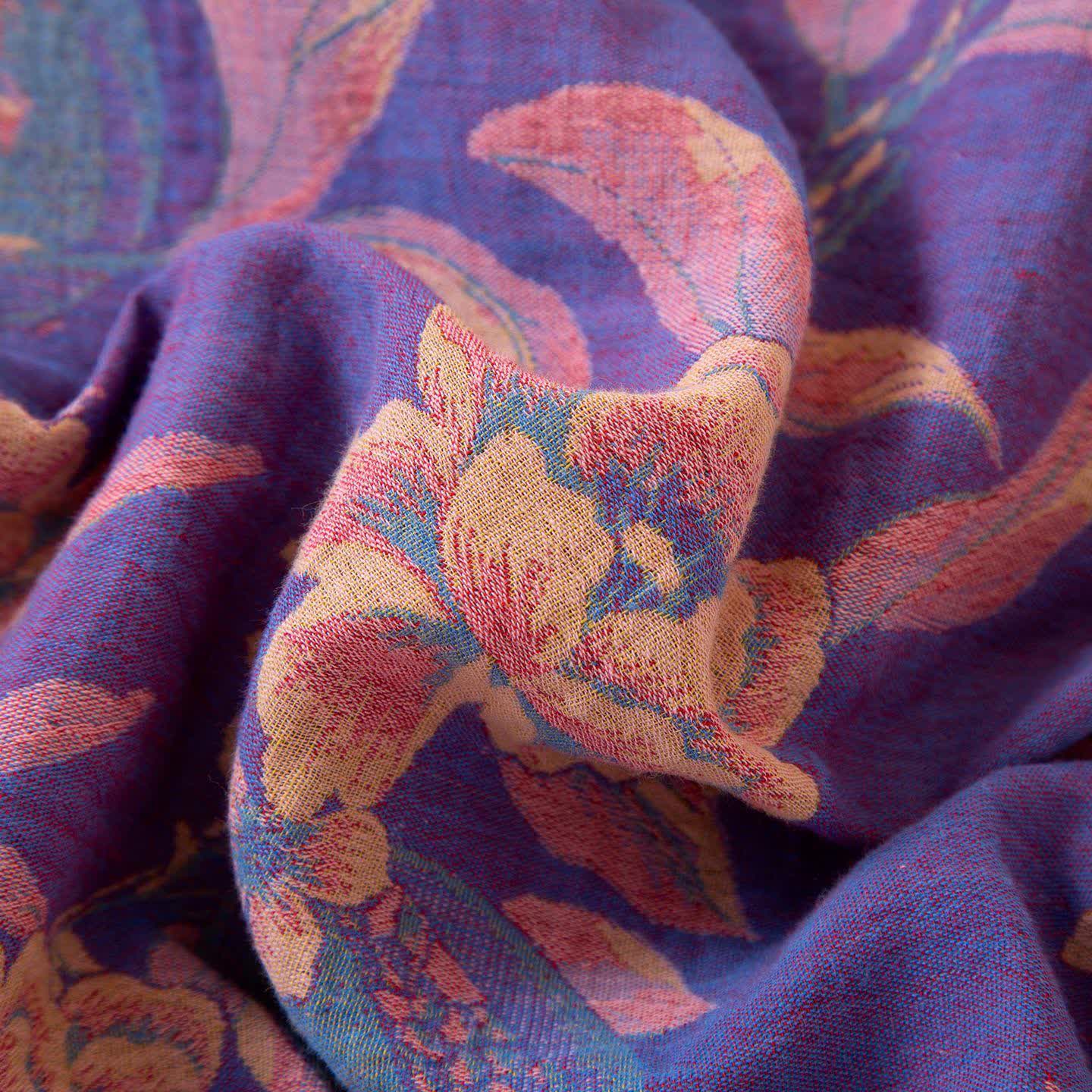 Oriental Style Peony Pomegranate Cotton Sleepwear - image 10