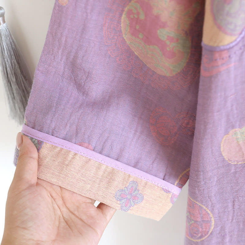 Gourd Pure Cotton Gauze Loose Nightdress - image 6