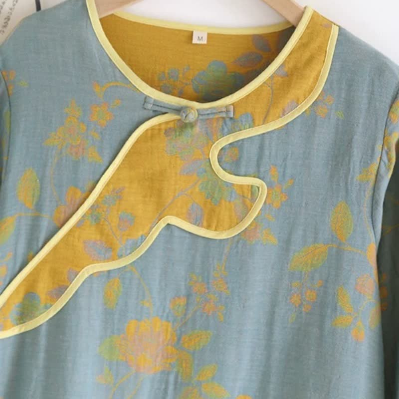 Floral Pure Cotton Gauze Loose Nightdress - image 3