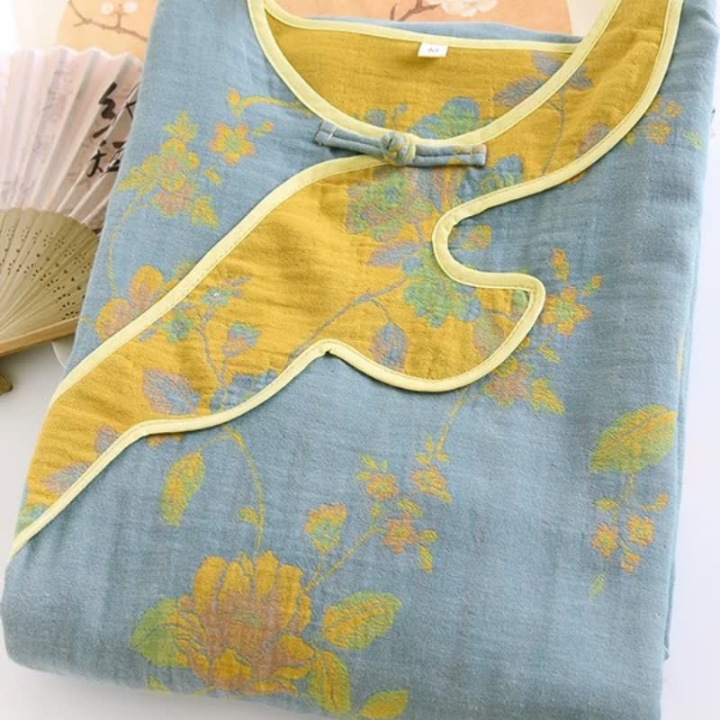 Floral Pure Cotton Gauze Loose Nightdress - image 2