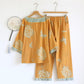 Peony Butterfly Jacquard Cotton Gauze Pajamas - image 2