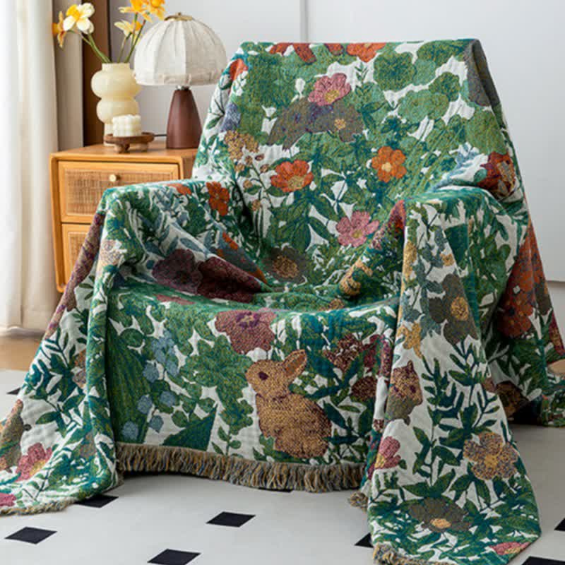 Forest Animal Organic Cotton Gauze Quilt - image 4