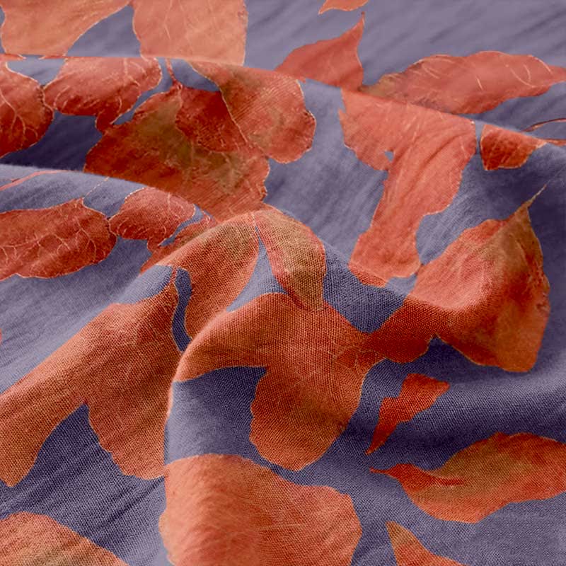Botanical Leaf Cotton Gauze Jacquard Bedspread - image 8