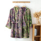 Peach Blossom Cotton Gauze Kimono Robe - image 2