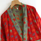 Two-Tone Ginkgo Cotton Gauze Kimono Robe - image 9