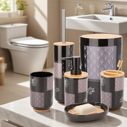 Ginkgo Leaf Bathroom Accessory Set(6PCS)  - Set(6PCS) - image 1