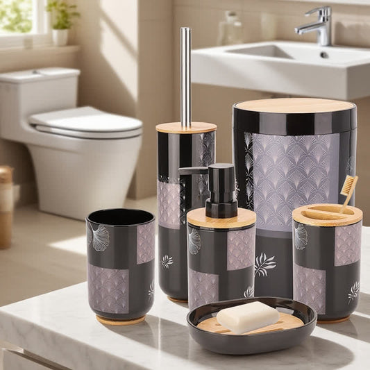 Ginkgo Leaf Bathroom Accessory Set(6PCS)  - Set(6PCS) - image 1