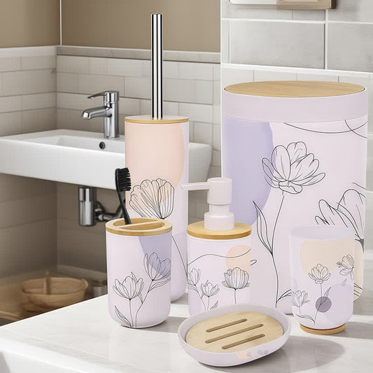 6 Piece Tulip Bathroom Accessory Set - image 2