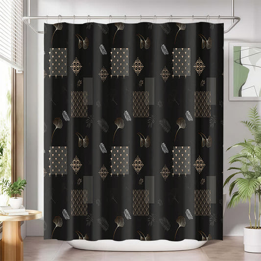 Ginkgo Leaf Waterproof Shower Curtain - 71" x 71" - image 1