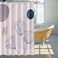 Waterproof Rural Tulip Butterfly Shower Curtain - image 2
