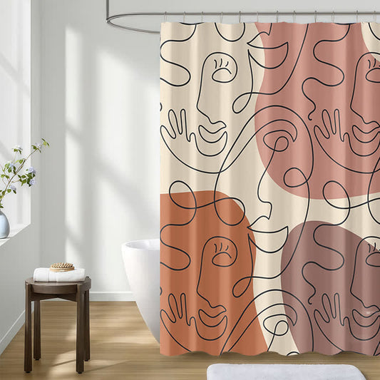 Modern Style  Waterproof Shower Curtain - image 2