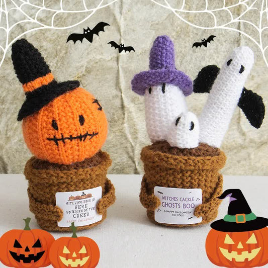 Halloween Crochet Potted Plant Ornament - image 2