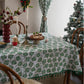 Christmas Floral Edelweiss Print Tablecloth - image 4