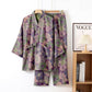 Peach Blossom Kimono style Loungewear Set - Purple - XL - image 3