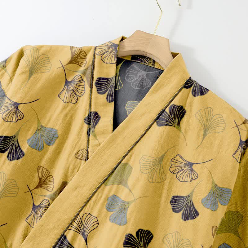 Ownkoti Ginkgo Cotton Gauze Kimono Loungewear Set - image 29