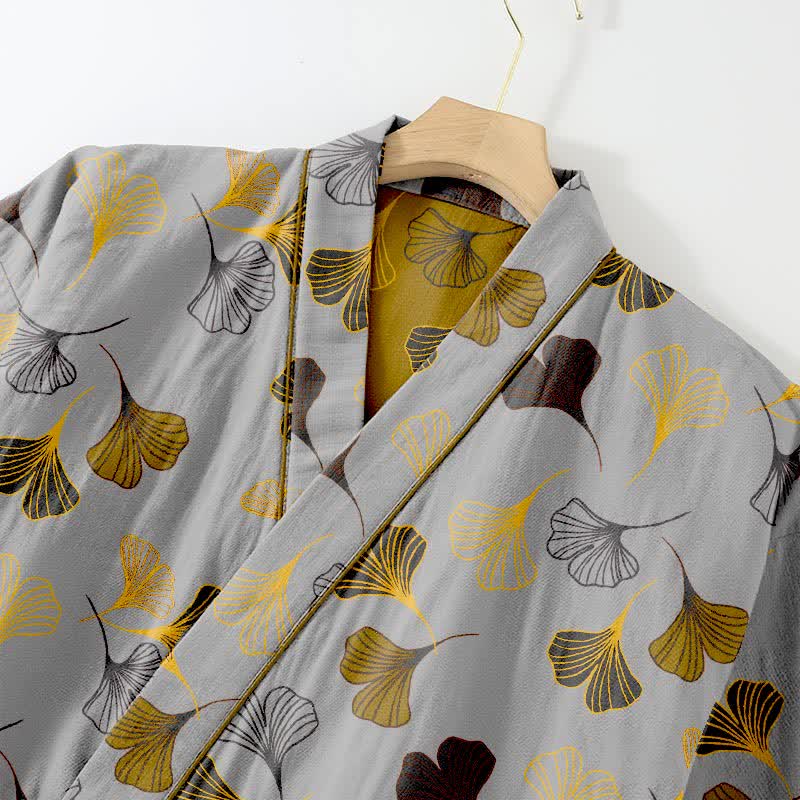 Ownkoti Ginkgo Cotton Gauze Kimono Loungewear Set - image 23