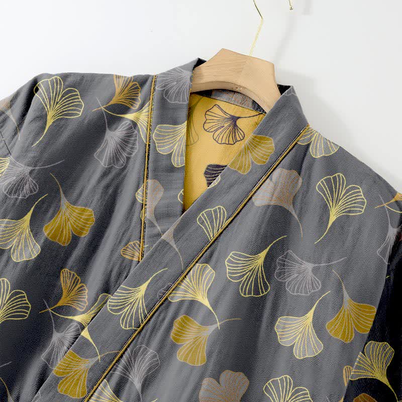 Ownkoti Ginkgo Cotton Gauze Kimono Loungewear Set - image 35