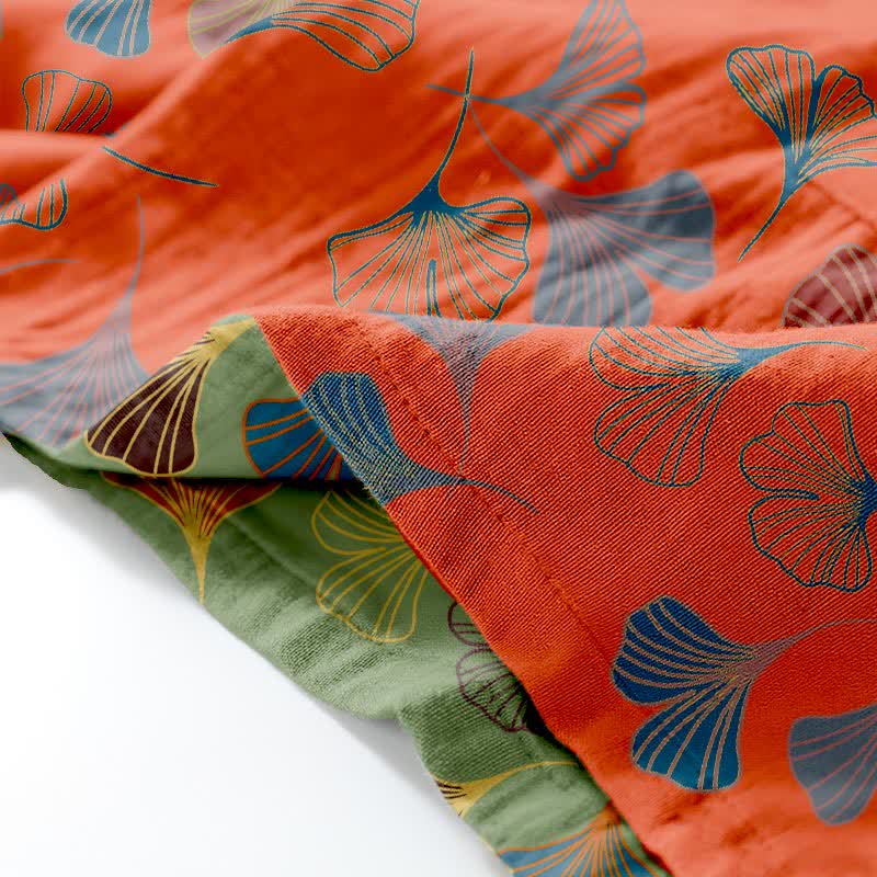 Ownkoti Ginkgo Cotton Gauze Kimono Loungewear Set - image 15