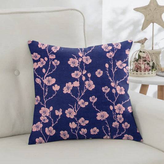 Cherry Blossom Cotton Jacquard Square Pillowcases(2PCS) - image 2