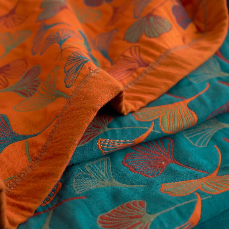 Ginkgo Biloba Organic Cotton Quilt - image 21