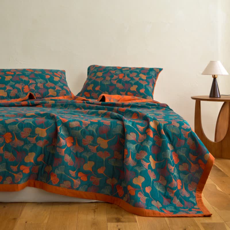 Ginkgo Biloba Organic Cotton Quilt - image 13