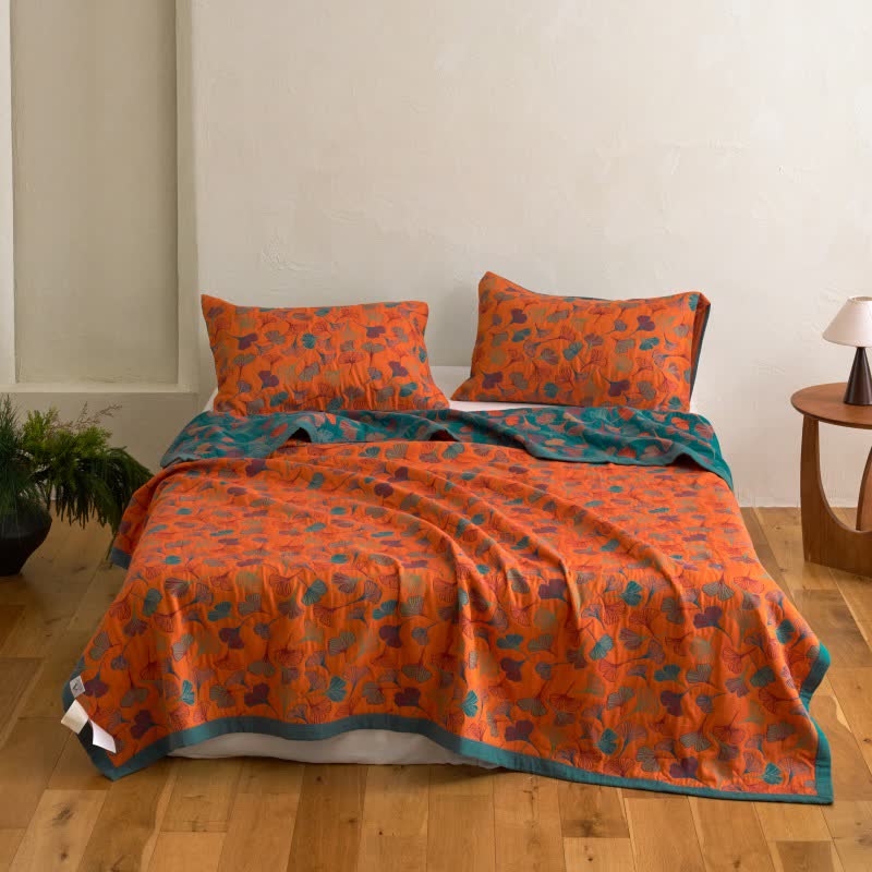 Ginkgo Biloba Organic Cotton Quilt - image 25