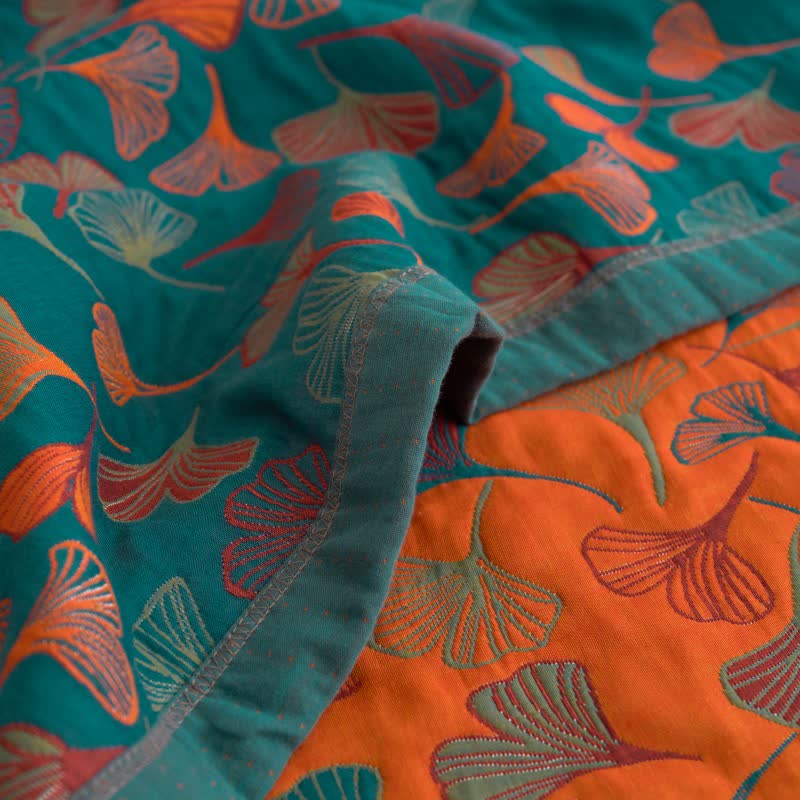 Ginkgo Biloba Organic Cotton Quilt - image 21
