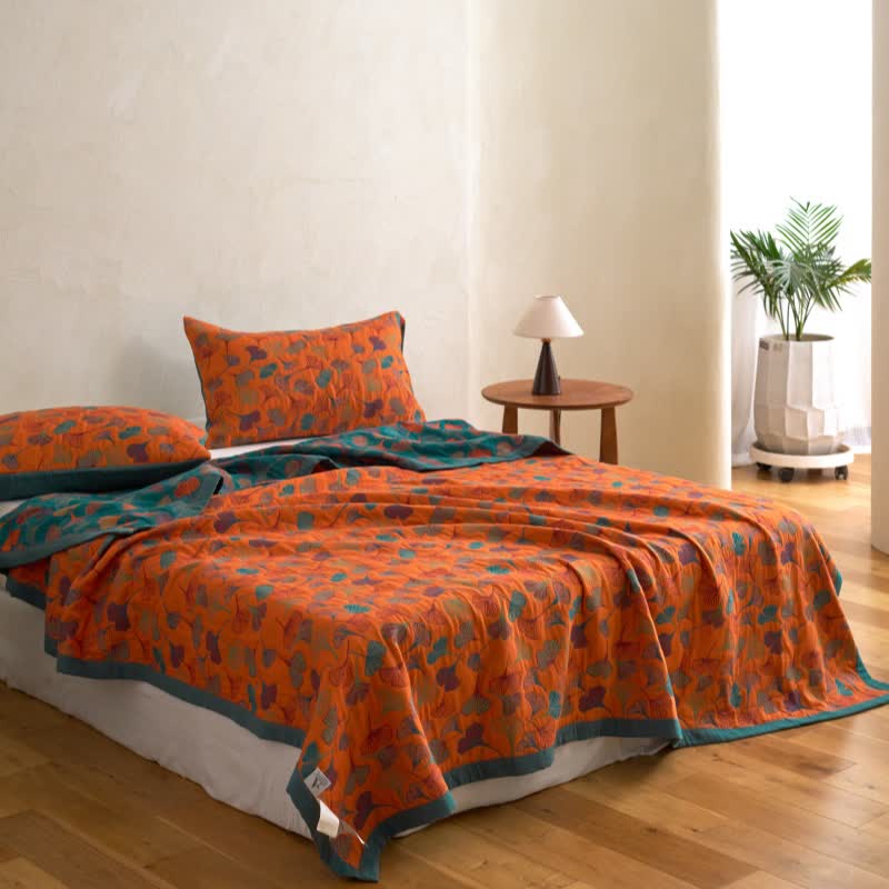 Ginkgo Biloba Organic Cotton Quilt - image 15