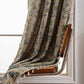 Rustic Blue Floral Light Filtering Curtain - image 3