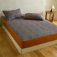 Retro Geometric Pattern Cotton Fitted Sheet - image 2
