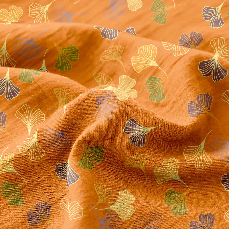Ginkgo Biloba Cotton Jacquard Sheet Bedspread - image 8