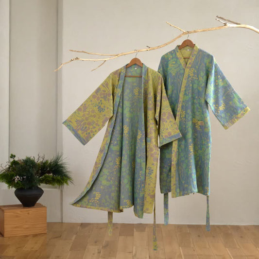Lotus Organic Cotton Gauze Kimono Robe - image 2
