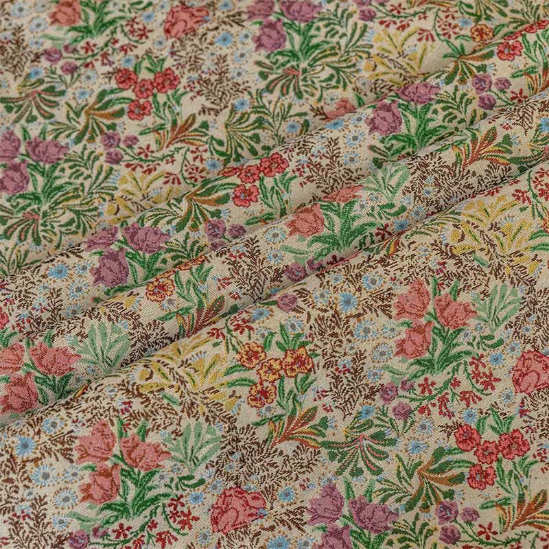 Painterly Vintage Floral Tassel Curtain - image 9