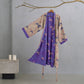Butterfly Cotton Gauze Kimono Robe - Brown - XL - image 7