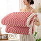 Solid Color Textured Fleece Throw Blanket - Rose - Queen - image 9