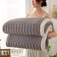 Solid Color Textured Fleece Throw Blanket - Light Gray - Queen - image 15