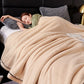 Minimalist Style Solid Color Blanket - Khaki - King - image 5
