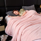 Minimalist Style Solid Color Blanket - Pink - King - image 12