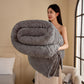 Vintage Floral Jacquard Throw Blanket - Grey - 90"W x 96"L - image 19