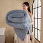 Vintage Floral Jacquard Throw Blanket - Royal Blue - 90"W x 96"L - image 22