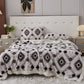 Bohemian Style Jacquard Sherpa Throw Blanket - Dark Coffee - King - image 8