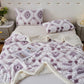 Bohemian Style Jacquard Sherpa Throw Blanket - Light Purple - Queen - image 18