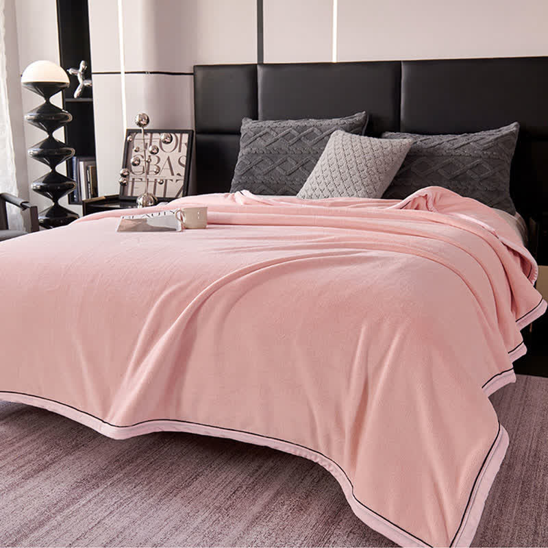 Minimalist Style Solid Color Blanket - image 11