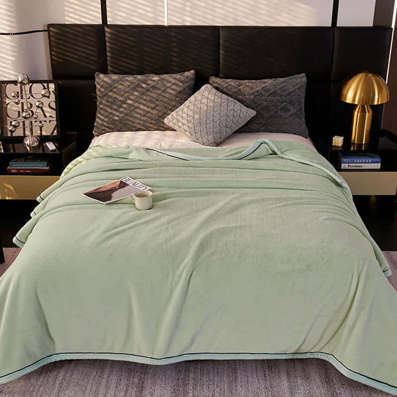Minimalist Style Solid Color Blanket - image 3